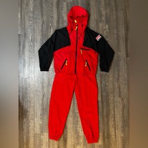 Vintage Marlboro Adventure Team Windbreaker Track Suit Set